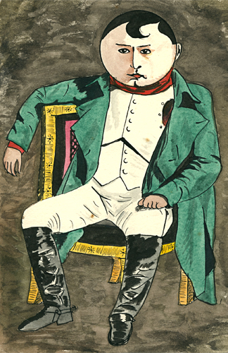 Napoleon Bonaparte painted by Trevor Heath aged thirteen