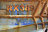 RX389 fishing boat, Hastings photographed by artist Trevor Heath