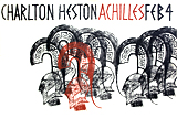 Achilles silk screen print by artist Trevor Heath