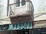 Cafe Moderno, Portugal photographed by artist Trevor Heath