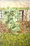 The Fatsia Japonica at Poplar Road painted by artist Trevor Heath