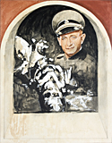 Work, Adolf Eichmann painted by artist Trevor Heath