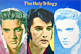The Holy Trilogy, three portraits of Elvis Presley by artist Trevor Heath