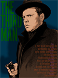 An original portrait print of Orson Welles as Harry Lime in The Third Man by pop artist Trevor Heath