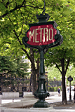 A Metro sign in Paris photographed by artist Trevor Heath