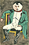 A portrait of Napoleon painted by artist Trevor Heath