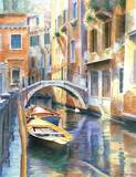 Acrylic painting of Ponte dei Carmini, Venice by artist Trevor Heath