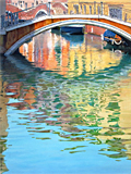 Oil painting of Colours of Venice, by artist Trevor Heath